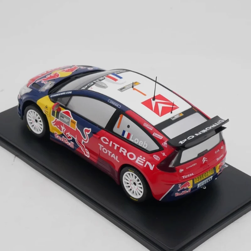 IXO Diecast 1:24 مقياس سيتروين C4 WRC 2008 رالي سيارة سبيكة محاكاة نموذج سيارة جمع الديكور دمى هدايا العرض