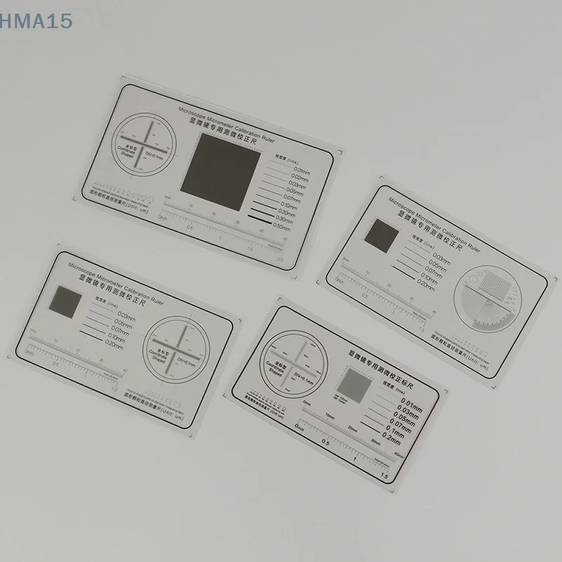 Righello morbido Microscopio Micrometro Calibrazione Linea di scorrimento Larghezza Diametro particelle Strumento di misurazione Calibro punto pellicola ad alta precisione