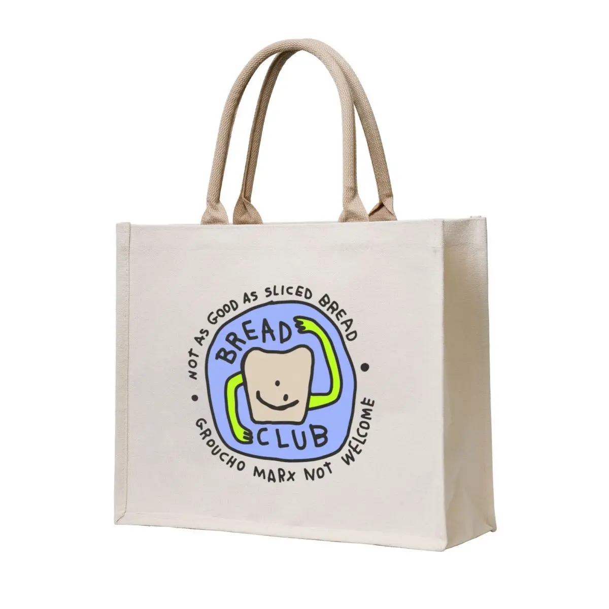 

bread club Tote Bag shopper bags Custom bag Portable shopping bag