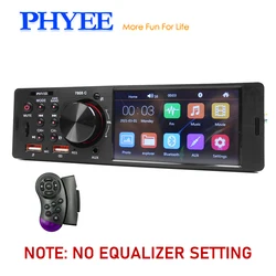 Pantalla táctil Radio de coche 1 Din Bluetooth música manos libres reproductor MP5 TF USB volante sistema de Audio remoto 4,1 