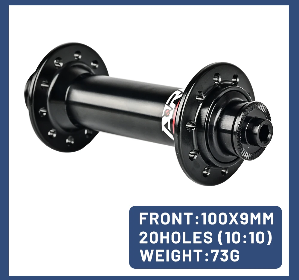 ARC Road Bike Hub Set 4 Pawls 48 Clicks High-Engagement 100/130MM NBK Sealed Bearings 20/24 Holes V-Brake 8-11 Speed Ultralight