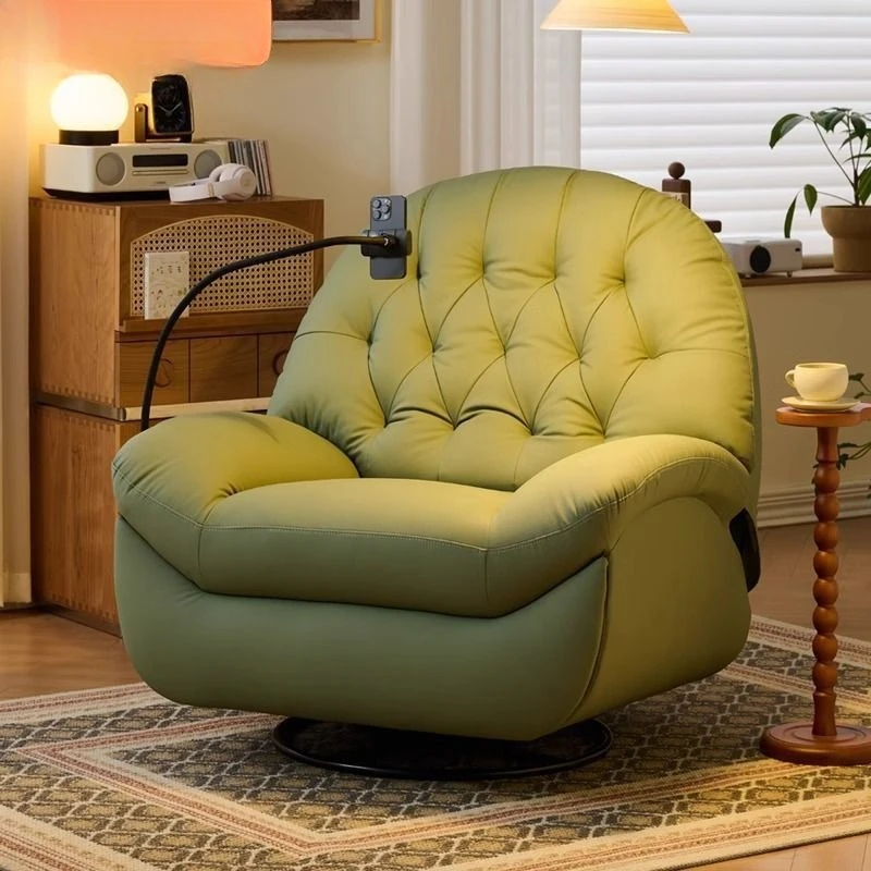 Lazy sofa multi-functional adult rotatable living room light luxury leisure electric single gypsy rocking chair