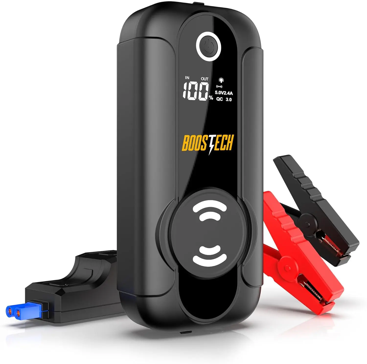 

Portable 2000A Jump Starter with USB-C, 12V Charger, LED Light & Display