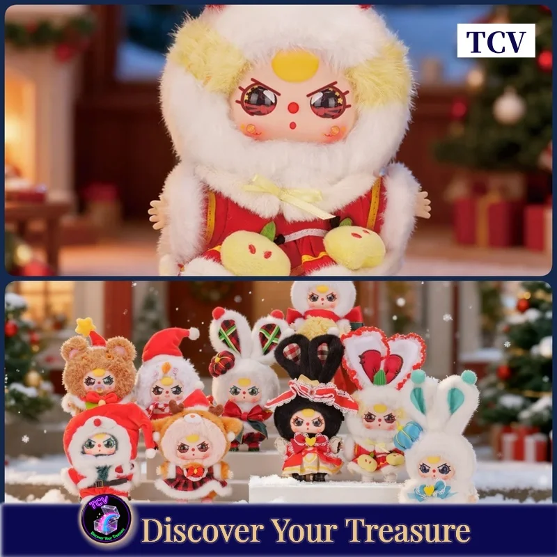 

Tcv Baby Three Merry Christmas Series слепая коробка виниловая модная игрушка коллекция ручной работы пряничный человечек загадочная коробка Рождественский подарок
