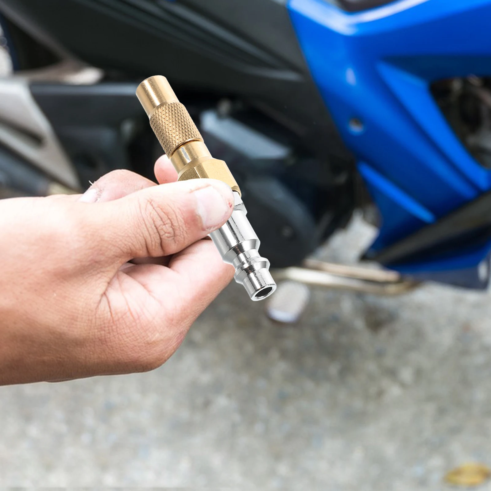 

Inflatable Tire Chuck Male Connector Quick Threaded Fittings Adapter Nozzle Air Compressor Hose Efficient Car Bike Tool