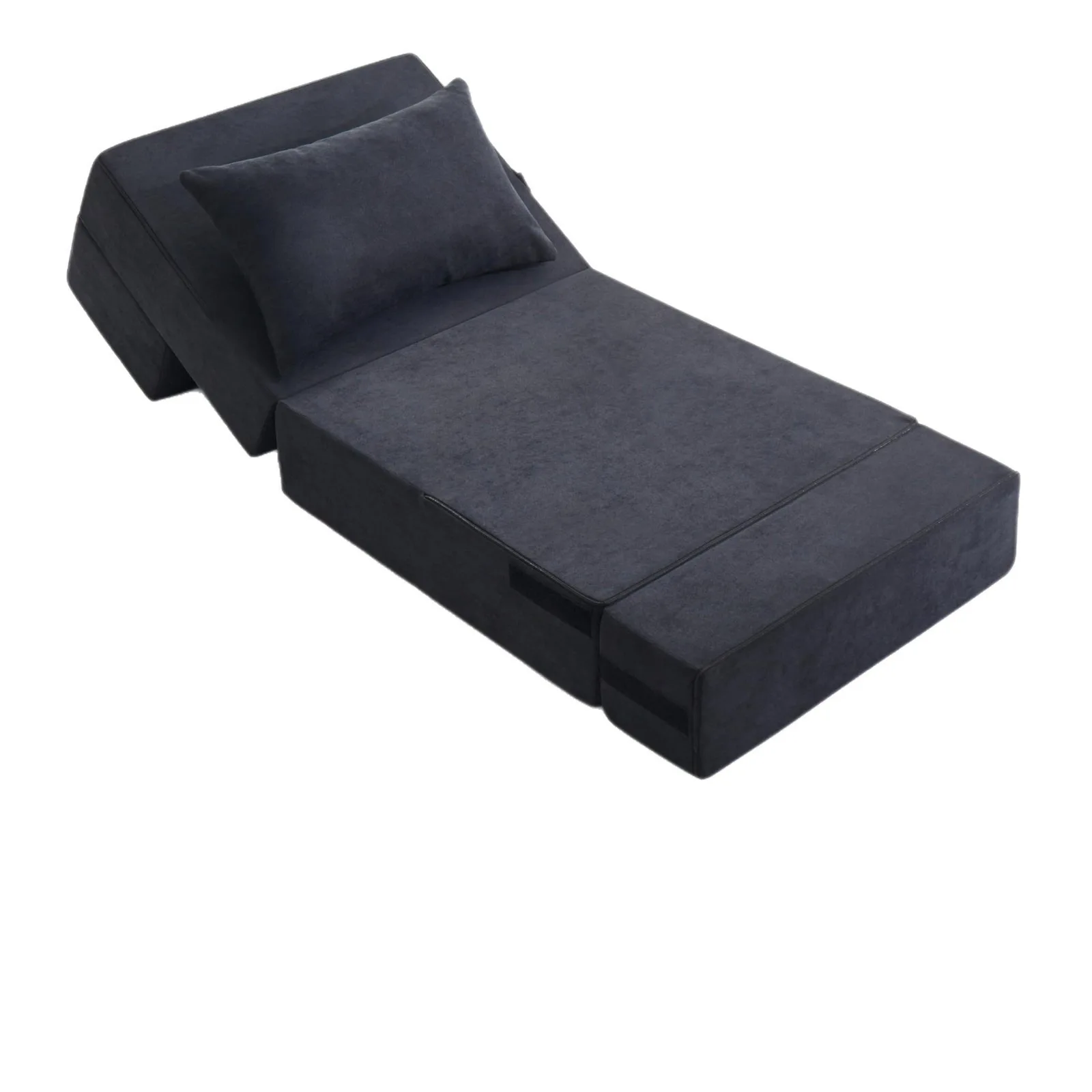 High-Density Sponge Cushion Modern Simplicity Design Living Room Fabric*6-in-1 Convertible Folding Sofa Bed Pillow 8-inch Thick