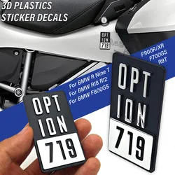 719 For BMW Motorrad Nine T F800GS F750GS R1200GS R1250GS C650GS Decals 3D Plastics Sticker Oil Box Decoration Sticker Case