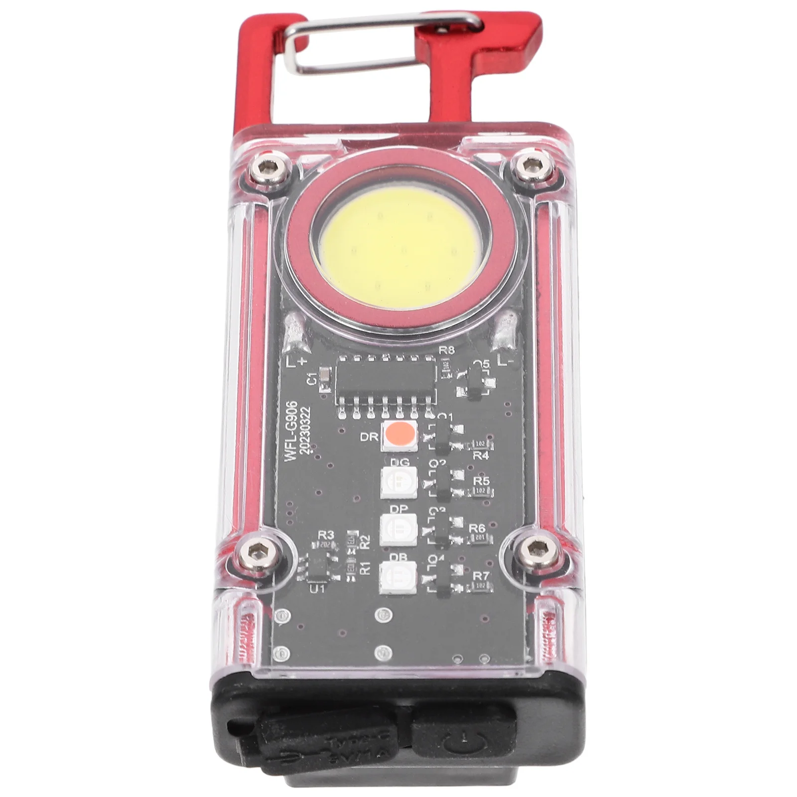 

1Set Keychain Flashlight Mini Small Rechargeable LED Pocket Light Magnetic Back Clip Outdoor Camping Emergency Maintenance