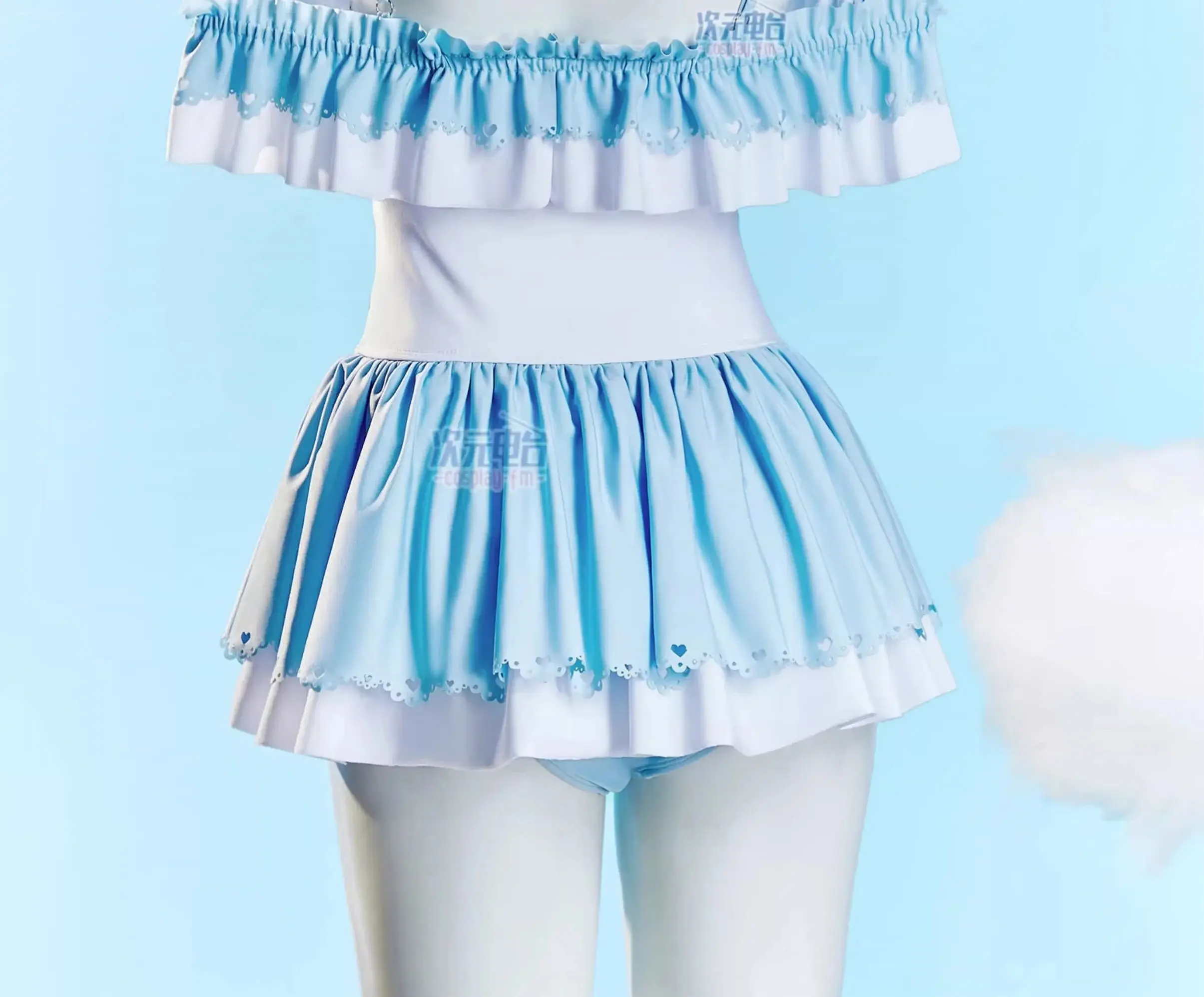 

Костюм для косплея Cinnamoroll: милый скромный слитный купальник для девочек со съемными вкладышами для плавания в термальных источниках 1/3 Delusion