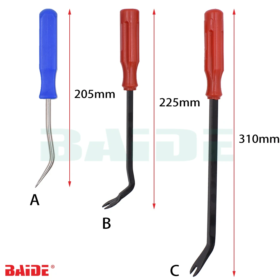 

Car Pry Bar Kit Radio Door Trim Clip Panel Crowbar Removal Tool Scraper 50pcs/lot