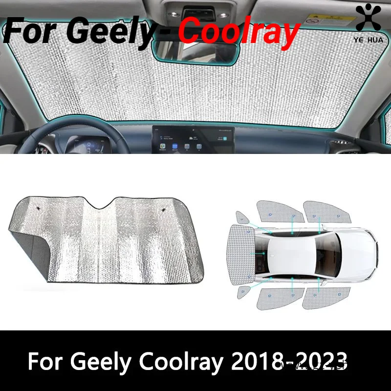 

Geely Coolray 2018-2023 BinYue Auto Accessories Sunshades Protective Window Curtains Vehicles Sunshade Parts Car Accessories