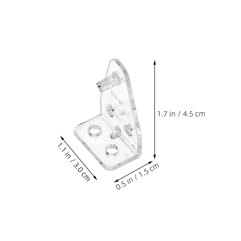 Soportes de sujeción para persianas de plástico transparente, Clips de soporte de riel inferior de 1 pulgada, repuesto seguro para persianas horizontales, 24 Uds.