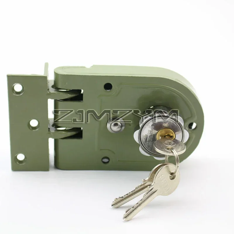 Vintage Mechanical Lock, Tiger Lock, Exterior Anti-Theft Door Lock, Household Retro Door Lockset Security Door Locks