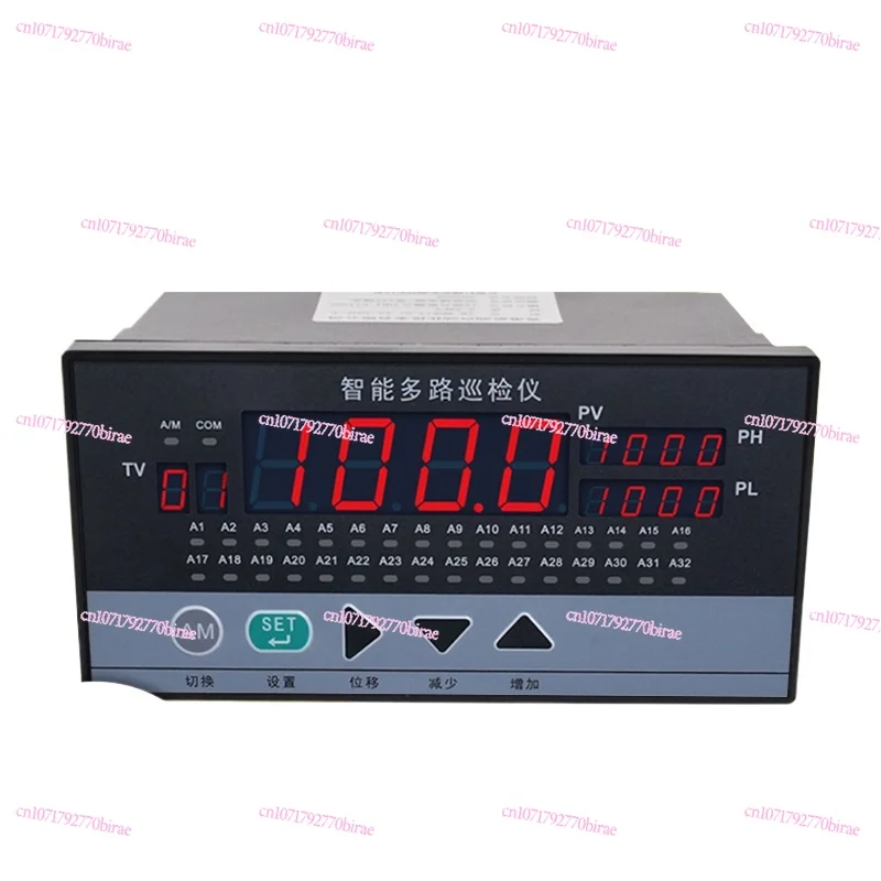 

Multi-channel Temperature Inspector Universal Input 4/8/16/24/32 Channel Display Table with RS485 4-20ma