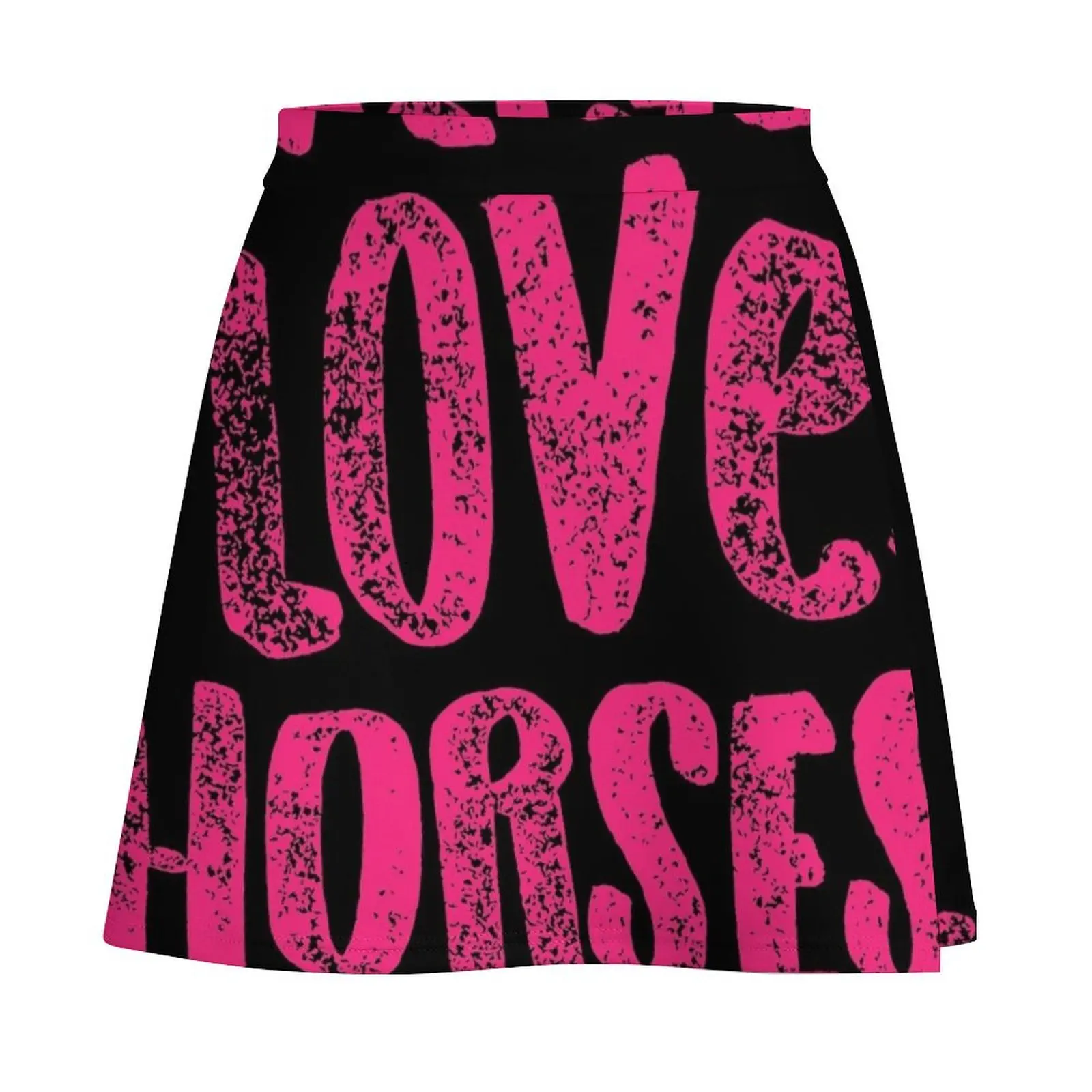 Horse Peace Love Horses Pink Equestrian Riders Gift Light Mini Skirt mini skirt dress Mini Skirt