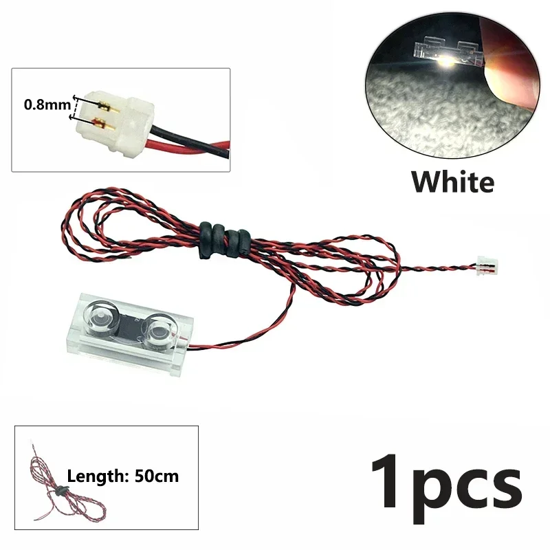 MOC 0,8 mm Pin-LED-Baustein 1x2 1x4 Blinkende Lampe Straßenbeleuchtung Lichtschwert Scheinwerfer Kerzenlampe dünne Bodenlampe Bausteine – Detail 17