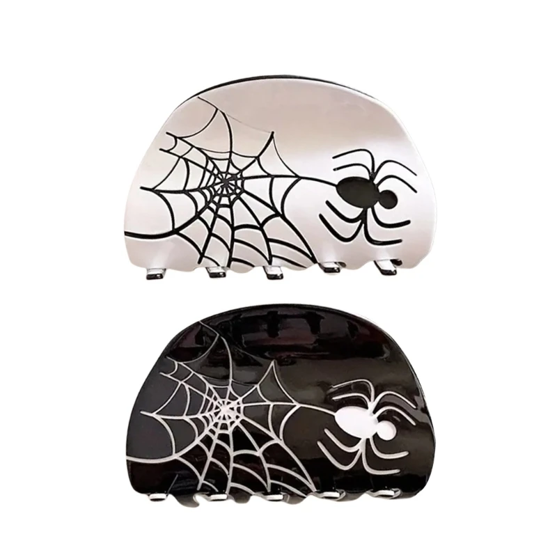 Practical Halloween Spiders Hair Clip Acetate Cosplay Hairpin for Festive Wear