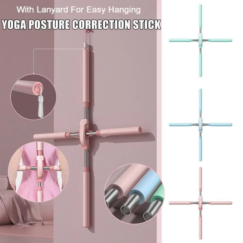 New Yoga Pole Open Shoulder Beauty Back Posture Corrector Stick Open Back