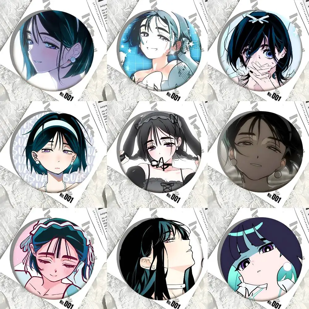 Anime ALIEN STAGE Sua Round Badge Creative Brooch Clothing Backpack Accessories Lapel Pin