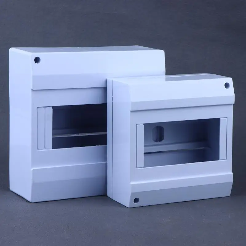 1-8P ABS Surface Mount Circuit Breaker Box Modular Switch Enclosure for RV Power Distribution Upgrade