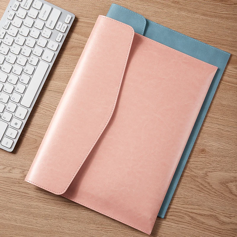 A4 Pu Lederen Document Opbergtas Waterdichte Bestandstas Organizer Data Book File Bill Map School Kantoor Accessoires