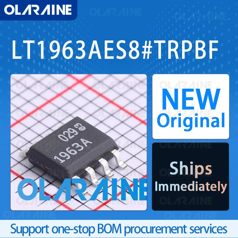 

1/5/10Pcs LT1963AES8#TRPBF SOIC-8 original ic chip Low dropout voltage regulators 1 Output 20 V The output current is 1.5 A