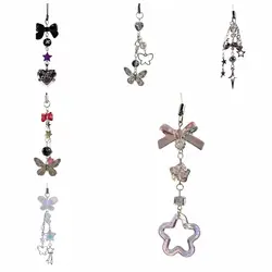 Phone Charms Y2K Phone Pendant Butterfly Sweet Girl Phone Lanyard Phonestraps Backpack Ornament Phone Chain Camera