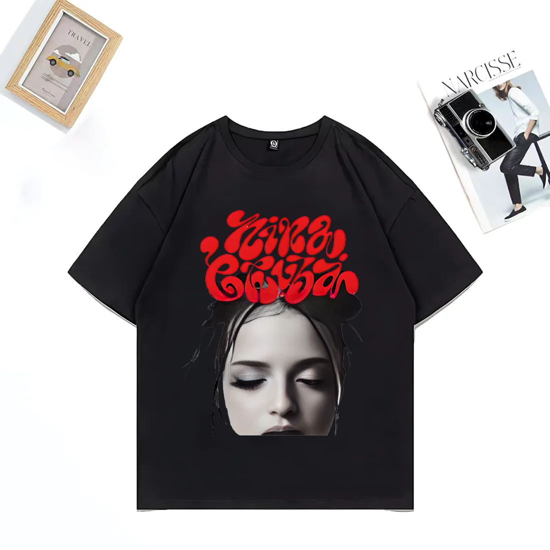 Nina Chuba Fashion classic T Shirt 2025 men women vintage Oversized Cotton t-shirts Hip Hop plus size tops short sleeve clothes
