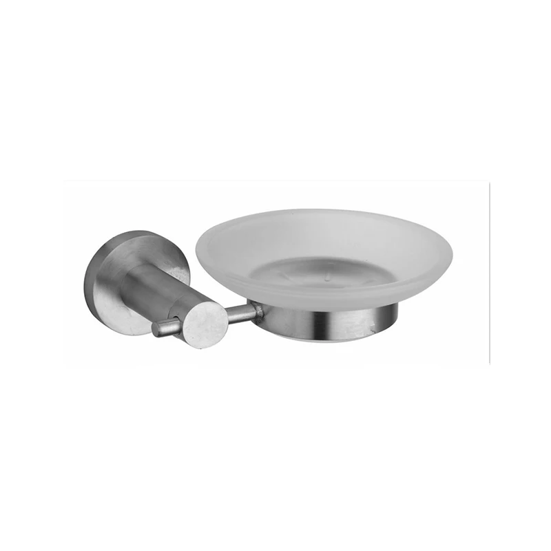 304 Stainless Steel Soap Basket Wall Mounted Soap Dish Bathroom Accessories Bathroom Glass Dish Soap Holder Brushed Nickel
