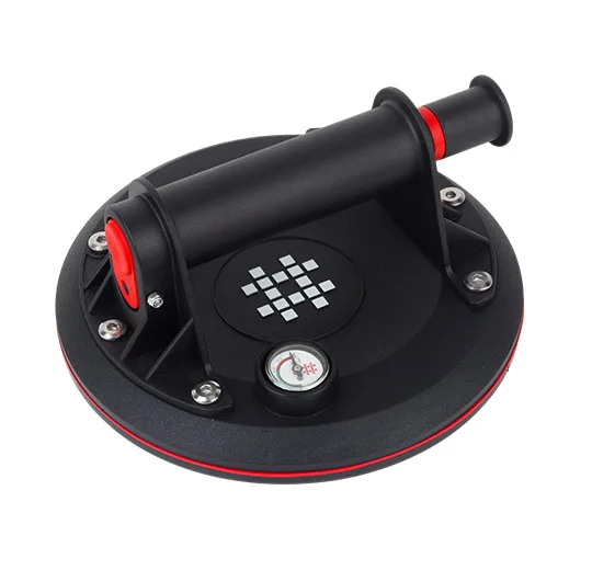 Shijing P611 Suction Cup Porcelain Tile and Slate 200MM Vacuum Suction Cup With Pressure Gauge