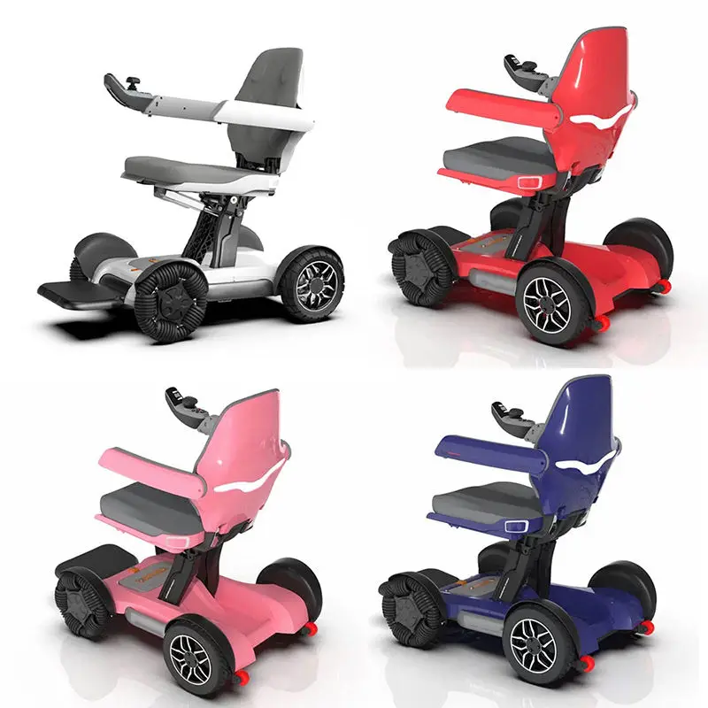 자동 접이식 전동 스쿠터 스마트 로봇 조이스틱 장애인 친화적 및 노인용 리모컨