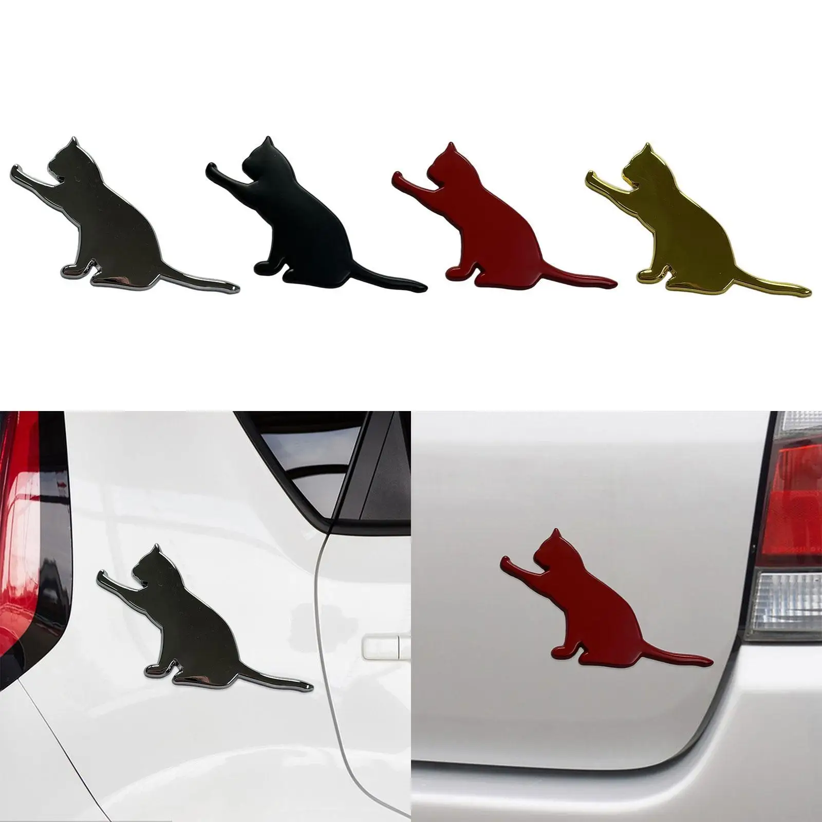 Cat Car Sticker Creative Versatile Decoration Funny Decorative Car Decal Animal Car Sticker Auto Decal for Cars Motorcycles