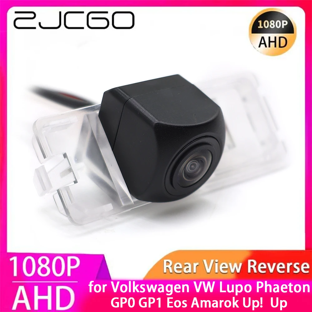 

ZJCGO AHD 1080P Parking Reverse Back up Car Rear View Camera for Volkswagen VW Lupo Phaeton GP0 GP1 Eos Amarok Up! Up