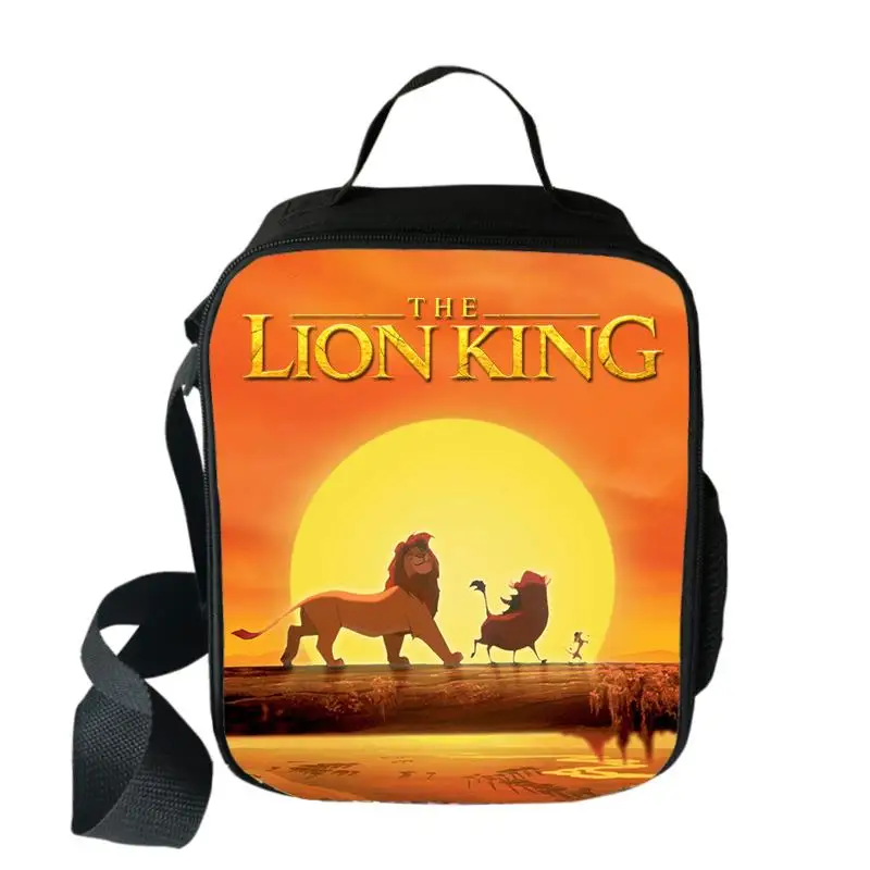 Hot Disney The Lion King Lunch Bags cibo per studenti scatola per il pranzo isolata portatile ragazzi ragazze Cartoon bambini scuola pranzo borse