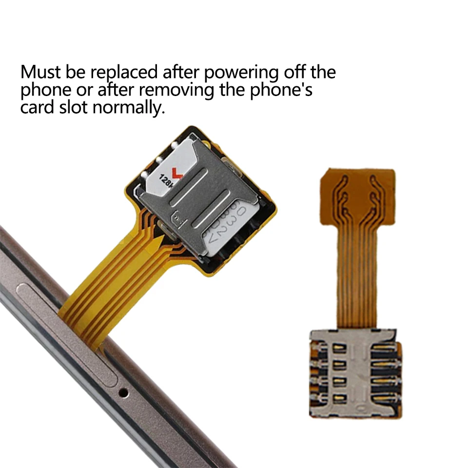 1PC Universal SIM Extender TF Hybrid Sim Slot Dual SIM Card Adapter For Micro SD Extender Nano Cato For Android Phone