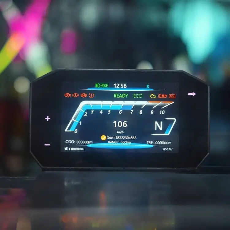 

Third Generation Navigation 5inch TFT Smart Digital Speedometer Supports Android and iOS systems for Motorcycle