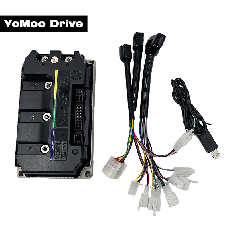 NEW VOTOL EM180 GTS Controller FOC BLDC Boost 250A Peak 490A Programmable With USB Cable For QS 3KW-5KW Mid Drive Or Hub Motor