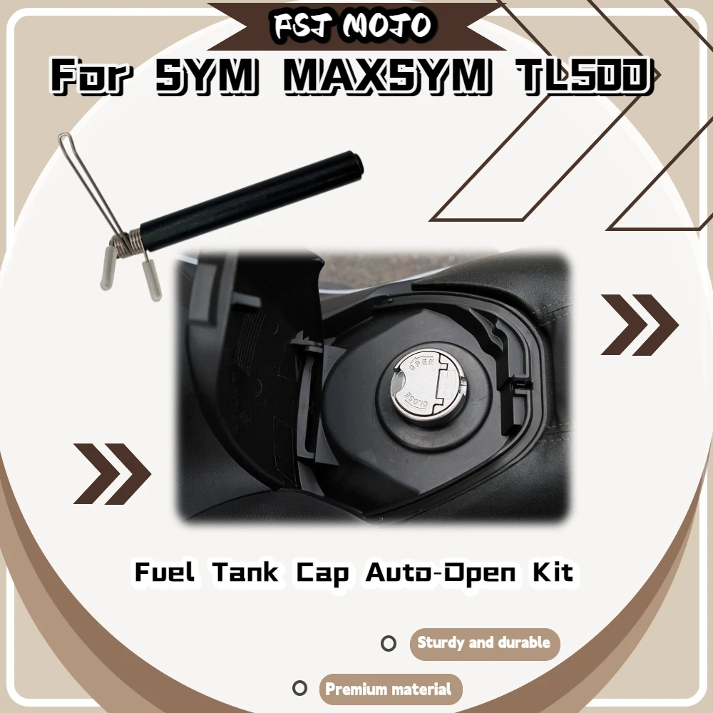For SYM MAXSYM TL500 Fuel Lid Pop‑Up Spring Kit Auto‑Open Tank Cap Upgrade Parts Mod Accessories