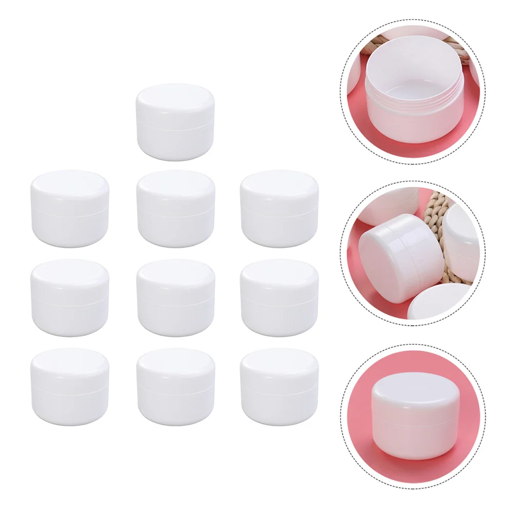 

10 Pcs Cream Jar Packing Box Empty Makeup Samples Pots Pp Jars Cosmetics Creams