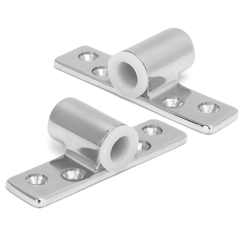 

Pair Marine Oarlock Sockets 316 Stainless Steel Side Mounted Mirror Polish Finish