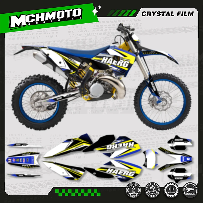 MCHMFG MOTOR مخصص فريق دراجة نارية الرسومات الخلفيات ملصقات ملصق حائط من الفينيل ل Husaberg TE 2011 2012 006