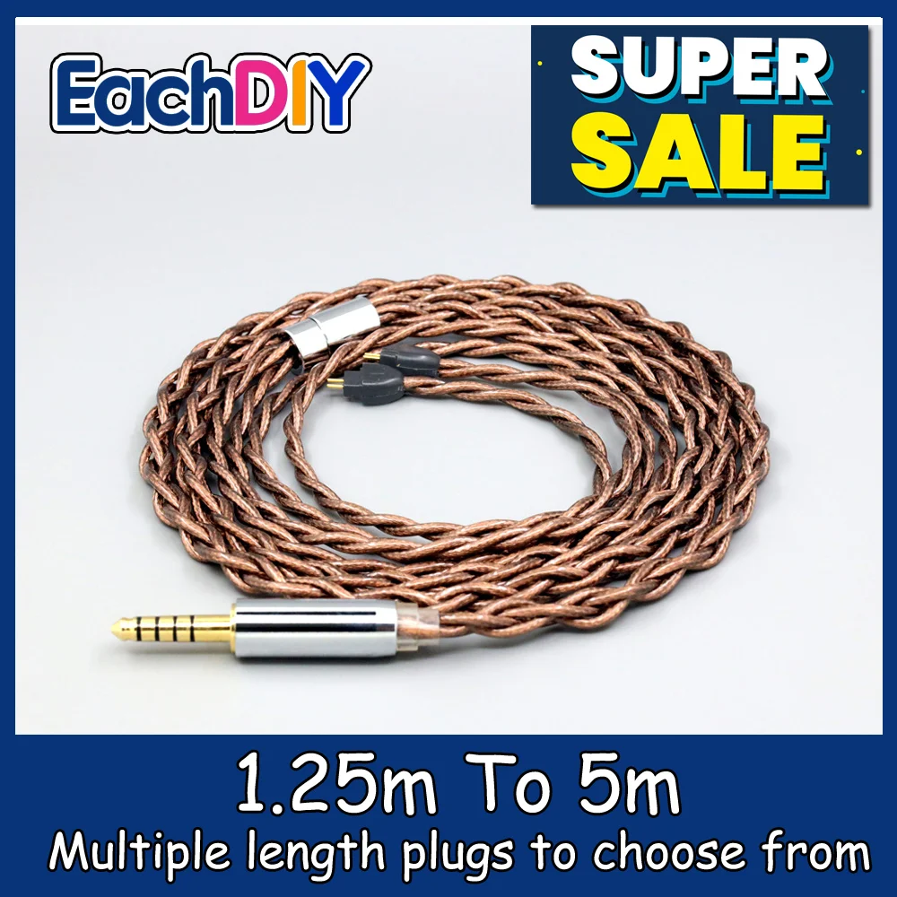 99% 24k Gold 7n Pure Silver Graphene Shield Earphone Cable For HiFiMan RE2000 Topology Diaphragm Dynamic Driver LN008552