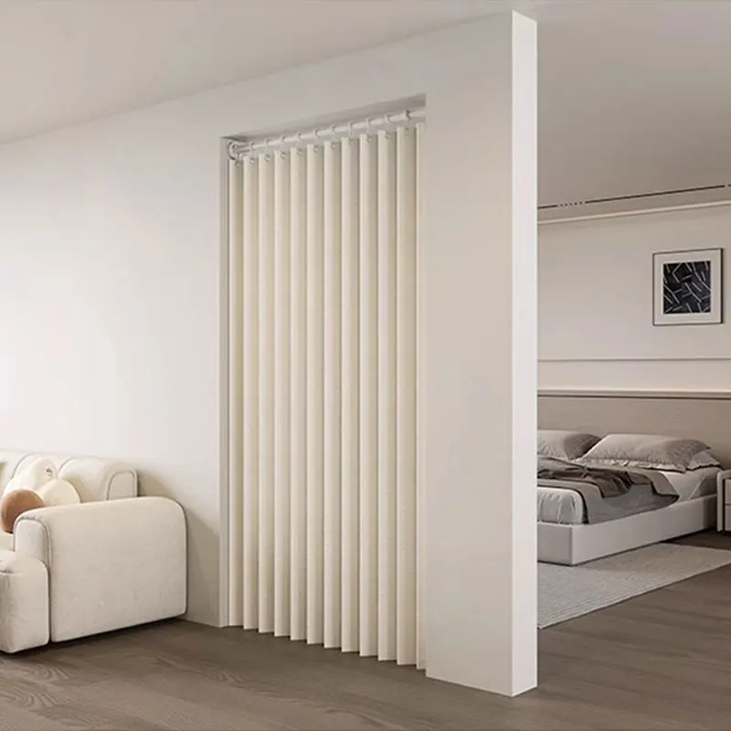 Foldable Door Curtain Blackout Privacy Protection No Shadow See Through with Hooks for Bedroom Bathroom Ground Floor Window Prev