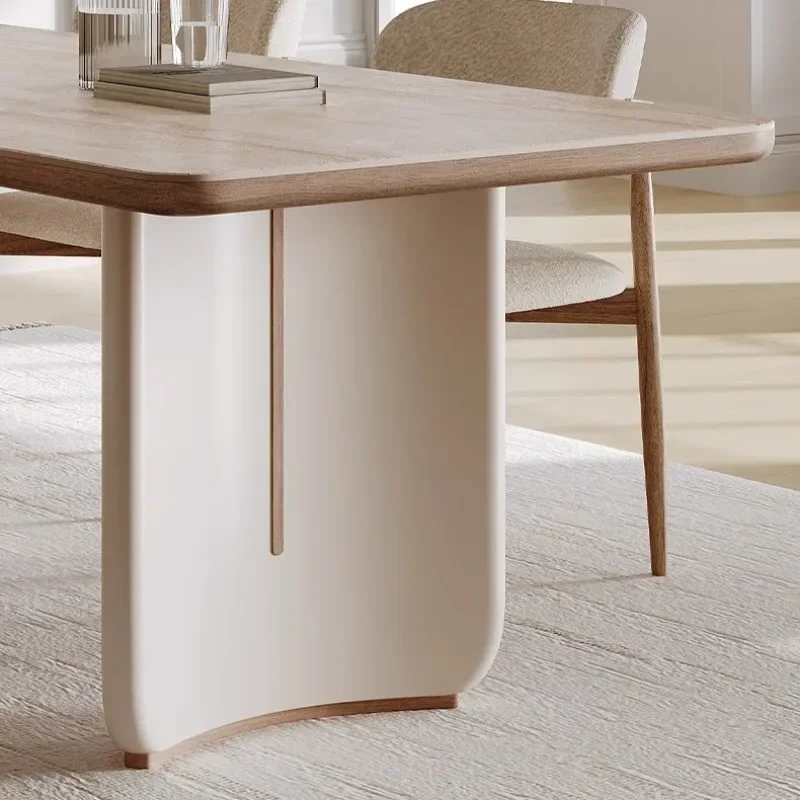 Console Design Dressing Table and Chair Combination Simple Modern Home Office Rock Dining Table Rectangular Essttisch Furniture