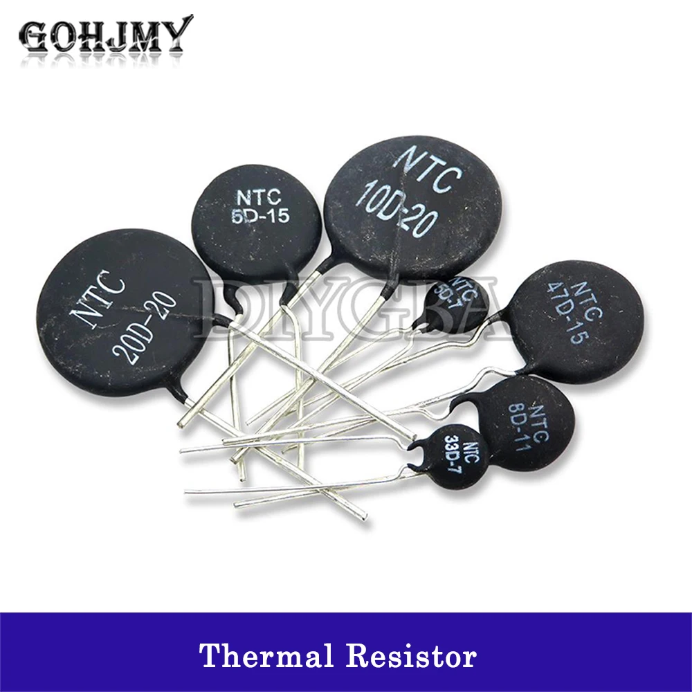 10PCS Thermal Resistor NTC 5D-11 10D-9 10D-11 47D-15 10D-20 10D-13 8D-11 10D-15 5D-15 10D-7 MF11-103 10D-25 8D-20 20D-20 5D-9