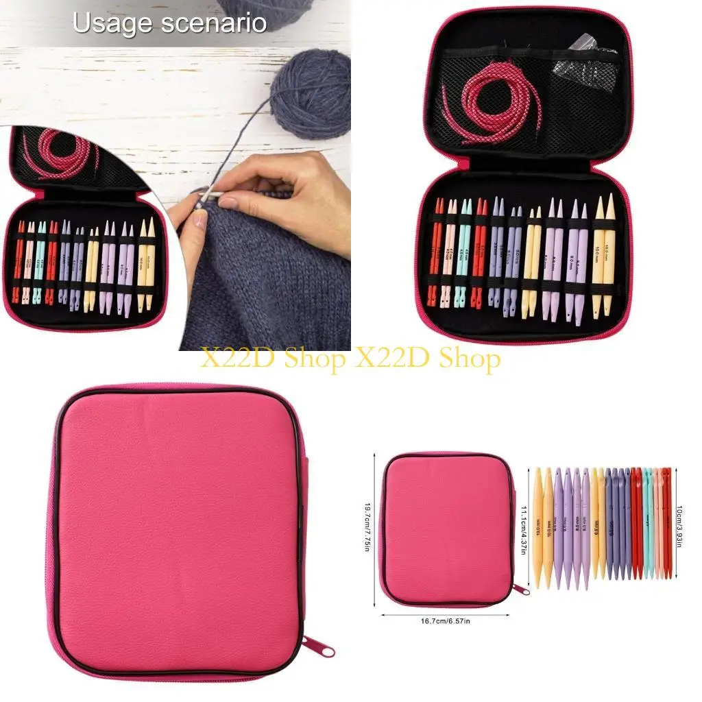 

X22D Colorful Interchangeable Knitting Needle 3.75mm-10mm for Knitting Sweater Sock