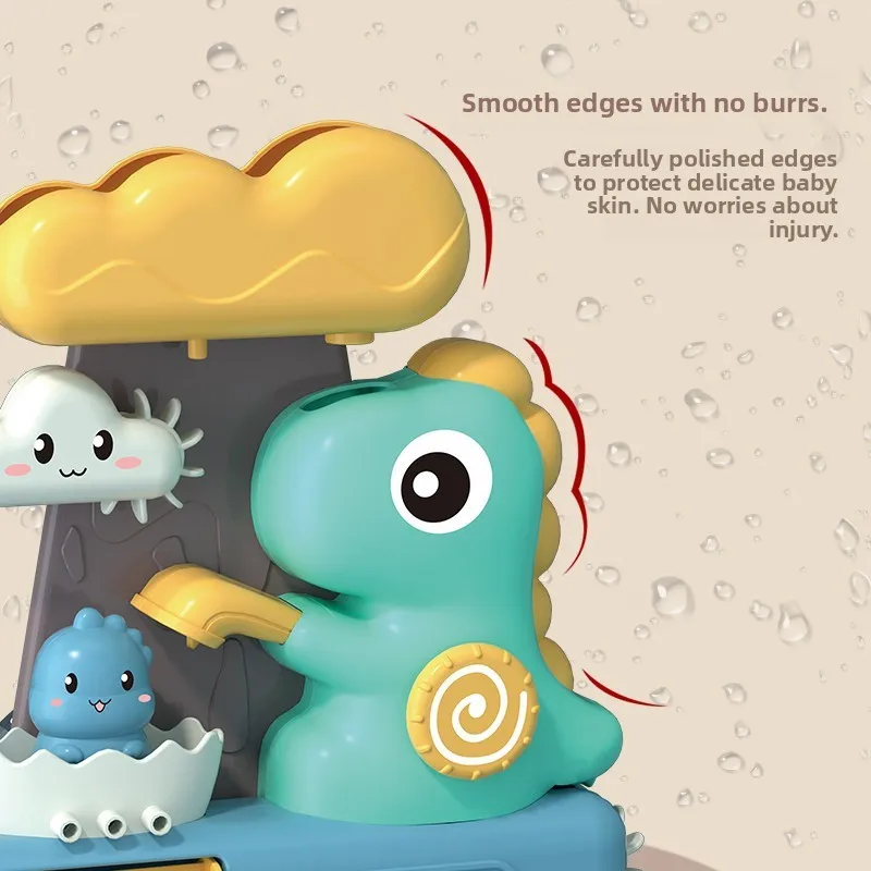 Banheiro banho de água sprang brinquedos montagem infantil tubo de dinossauro transfronteiriço roda de água jogar água areia brinquedos