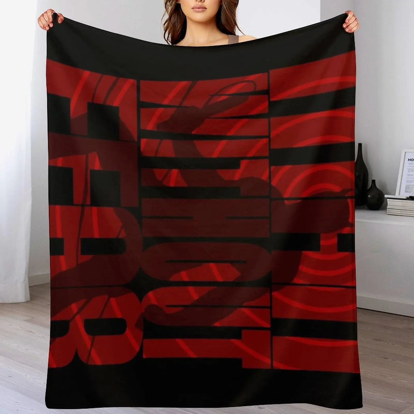 Man Without Fear Throw Blanket Modern Design Soft Blanket for Home Decor