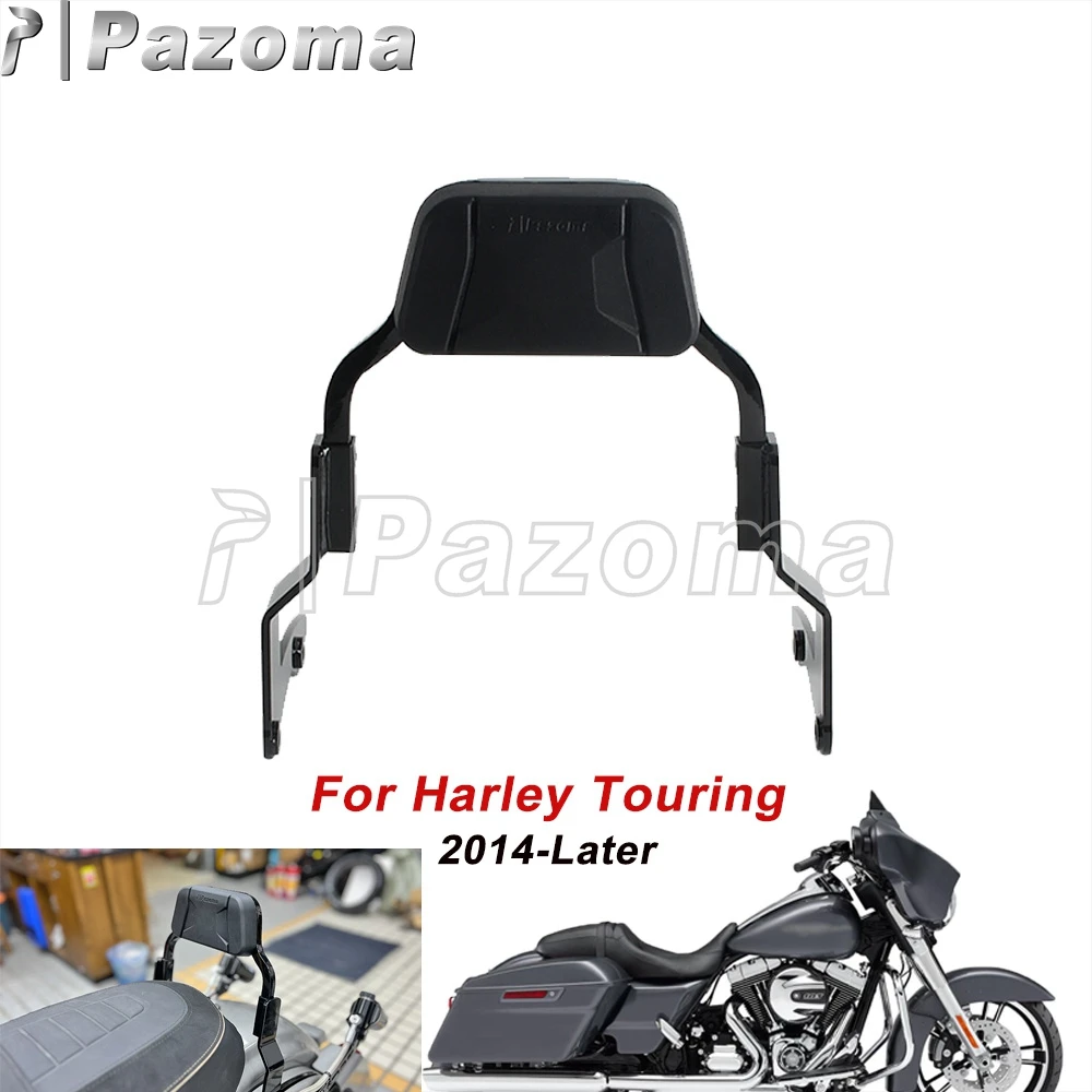 Motorcycle Passenger Backrest For Harley Electra Glide FLHFB FLHTP FLH FLHT FLHTCU FLHTCUL FLHTK FLHTKSE FLHTKL Sissy Bar Pad