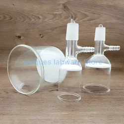 1pcs 30ml To 1000ml High Borosilicate Glass Filter Funnel with Branch Tubel, with G3 Sand Core.19#24# Joint